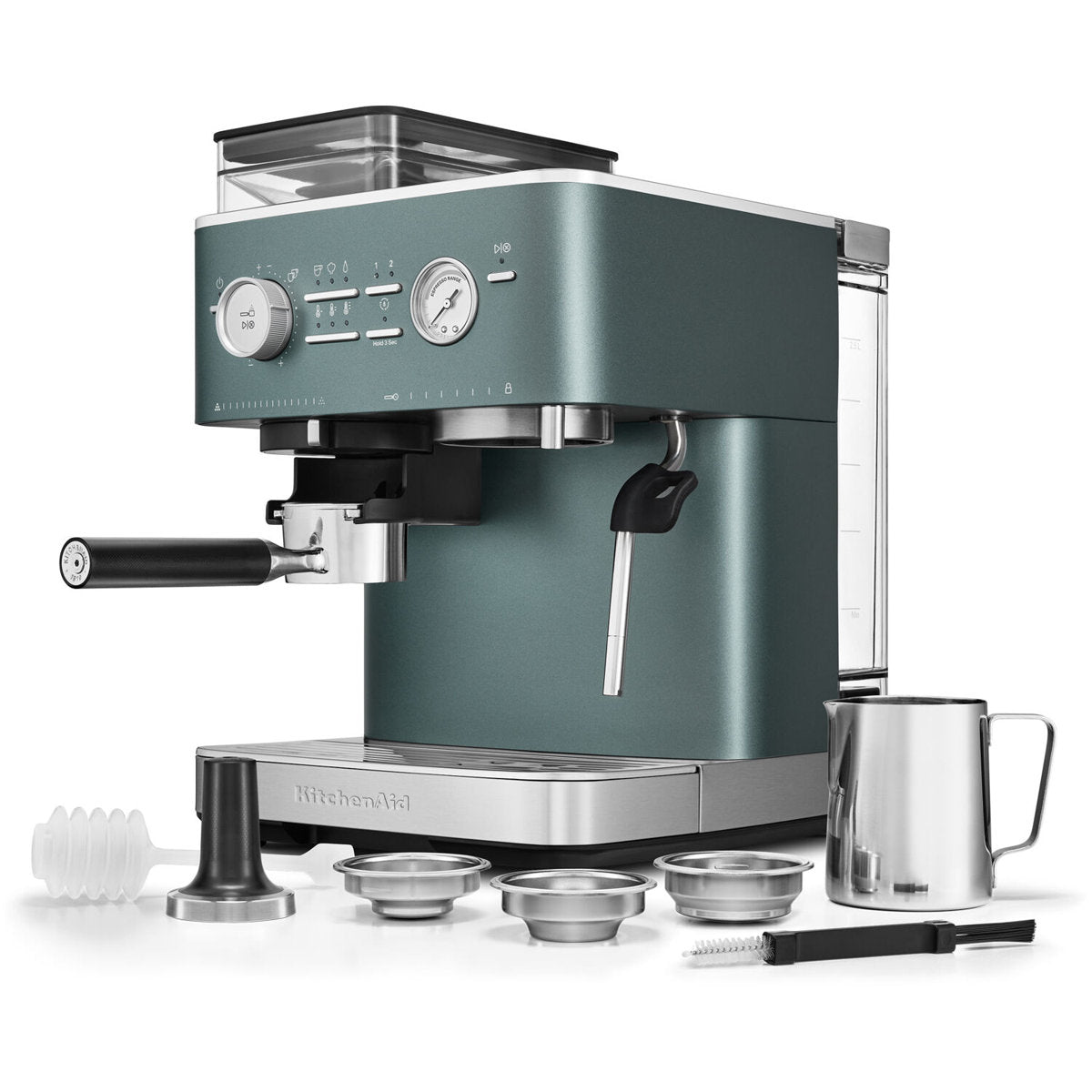 Semi-Automatic Espresso Machine with Burr Grinder — product view 2