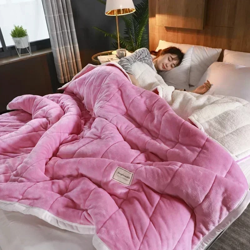 LoungeYard | Coral Fleece Blanket | Soft Flannel Blanket for Autumn and Winter — product view 7