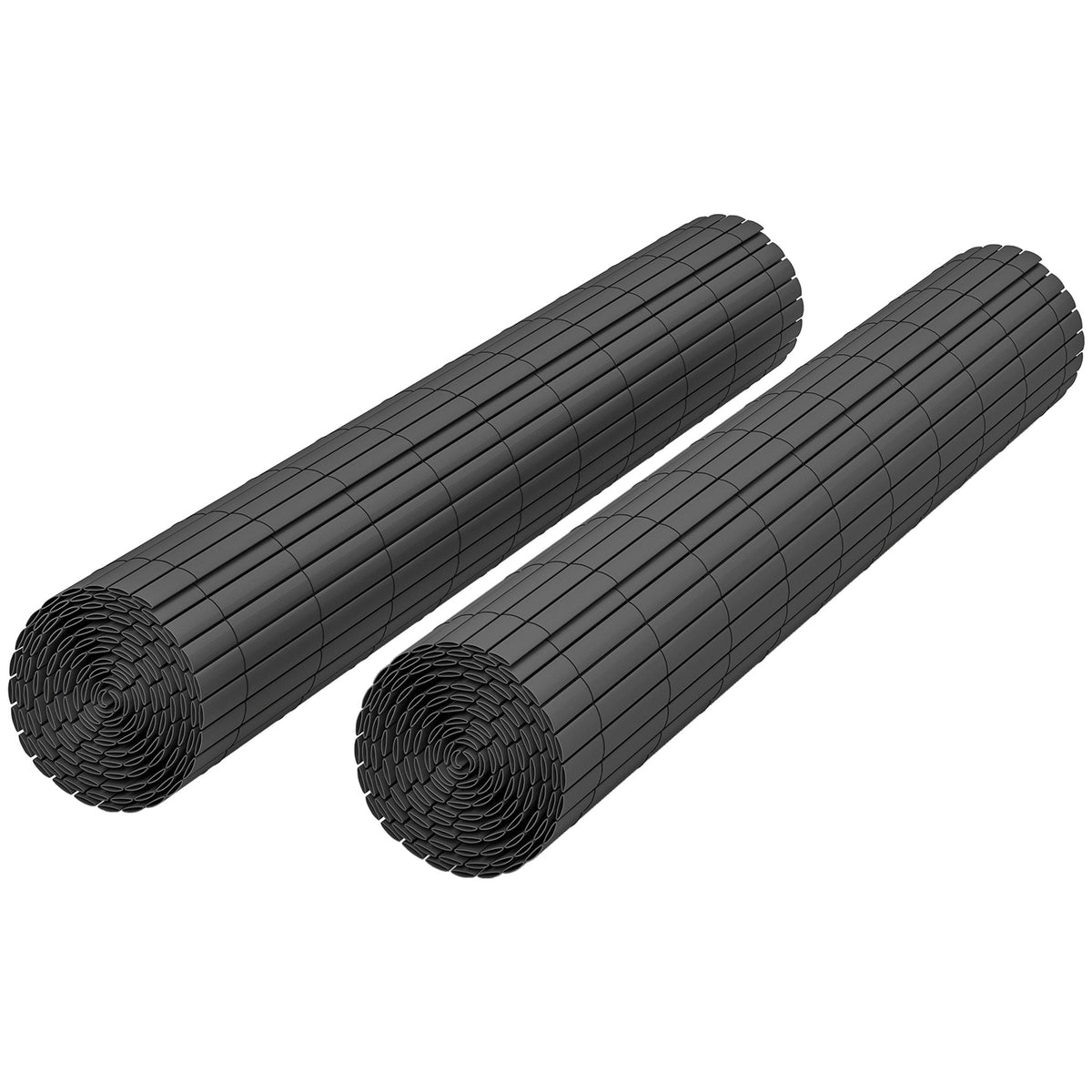 2pcs Plastic Privacy Screening Fence, 1 m x 3 m, Dark Grey — product view 2