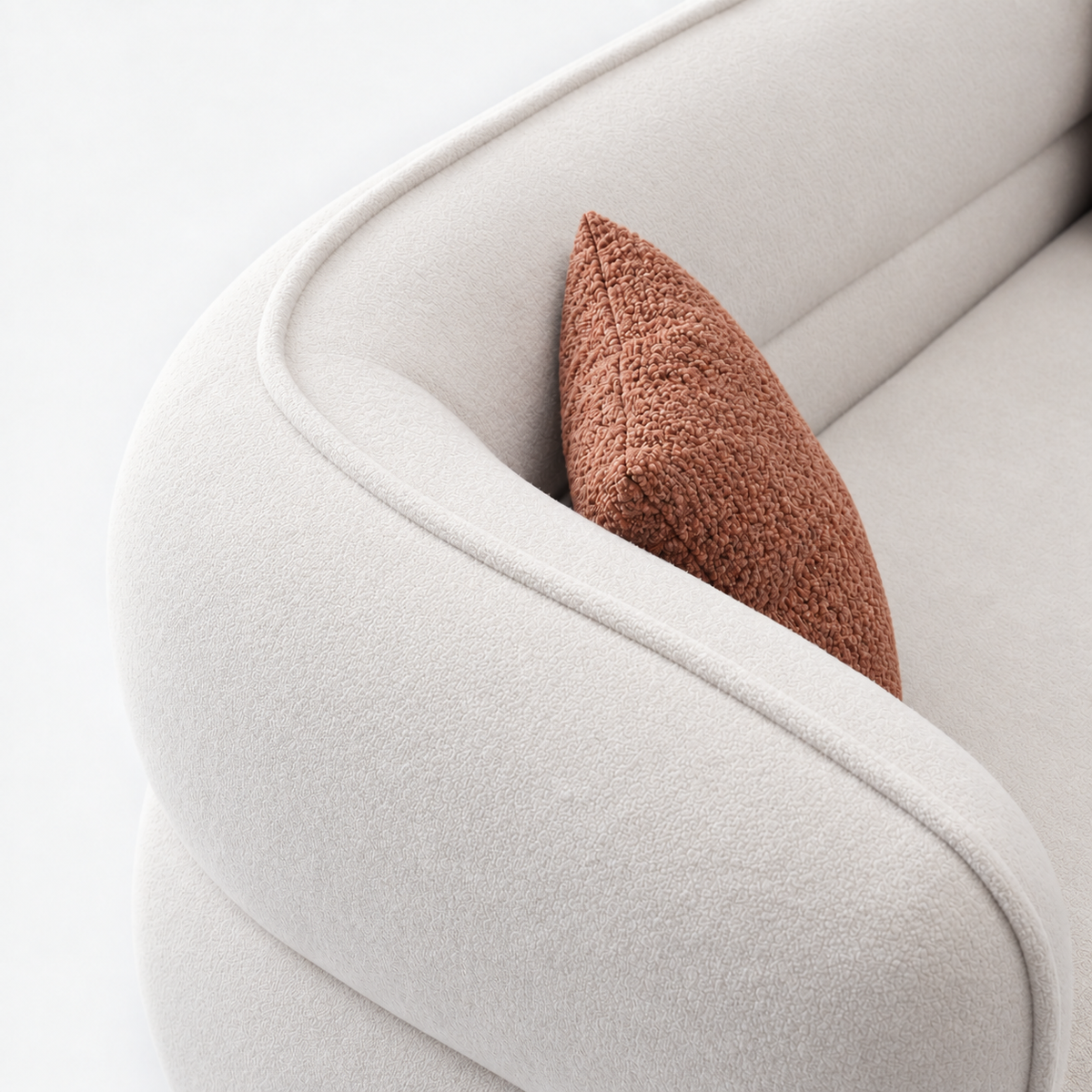 Lune Bouclé Crescent Sofa — product view 5