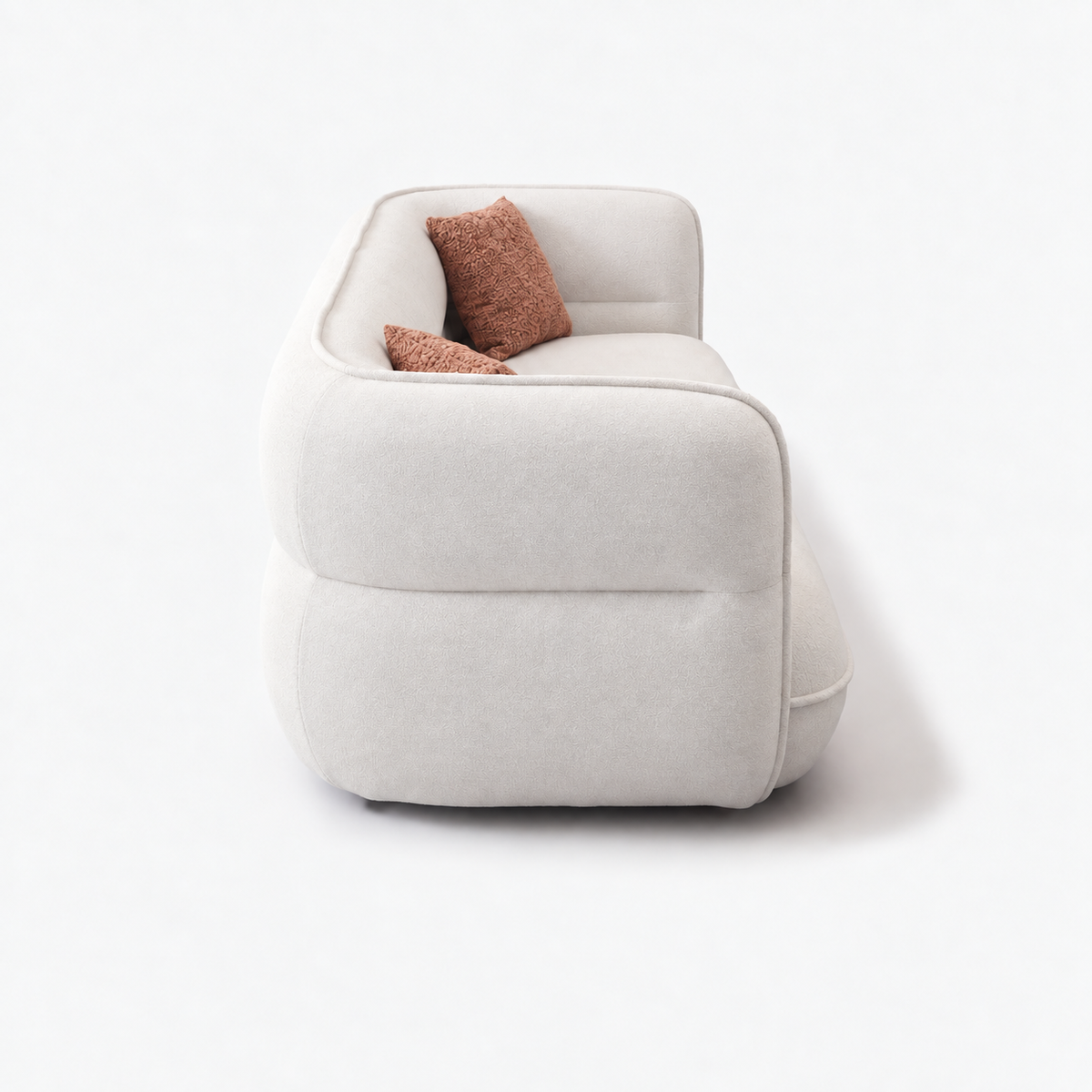 Lune Bouclé Modular Curved Sofa — product view 3