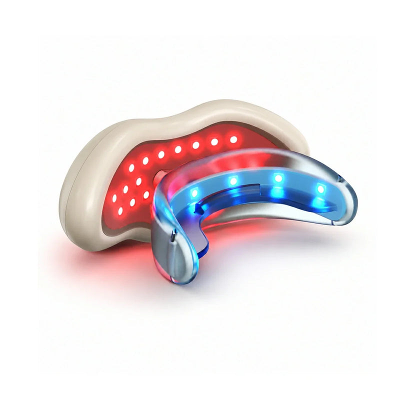 LED Light Therapy Device for Lips & Teeth - 2-in-1 Lip Care & Teeth Whitening Light