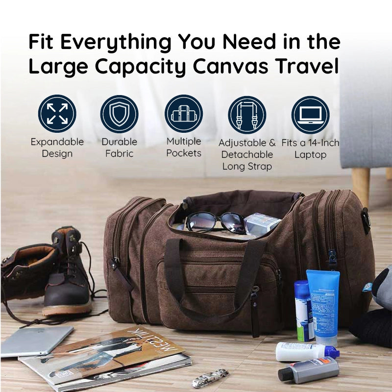 LoungeYard | Large Capacity Canvas Travel Bag — product view 2