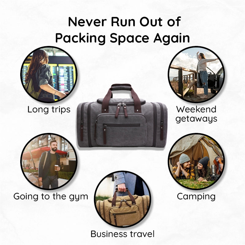 LoungeYard | Large Capacity Canvas Travel Bag — product view 4