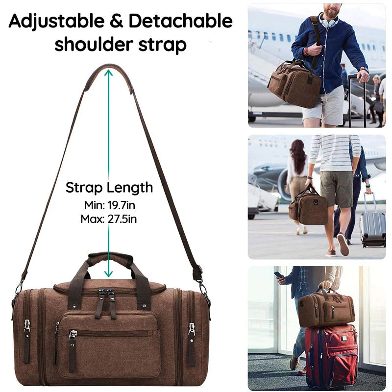 LoungeYard | Large Capacity Canvas Travel Bag — product view 7