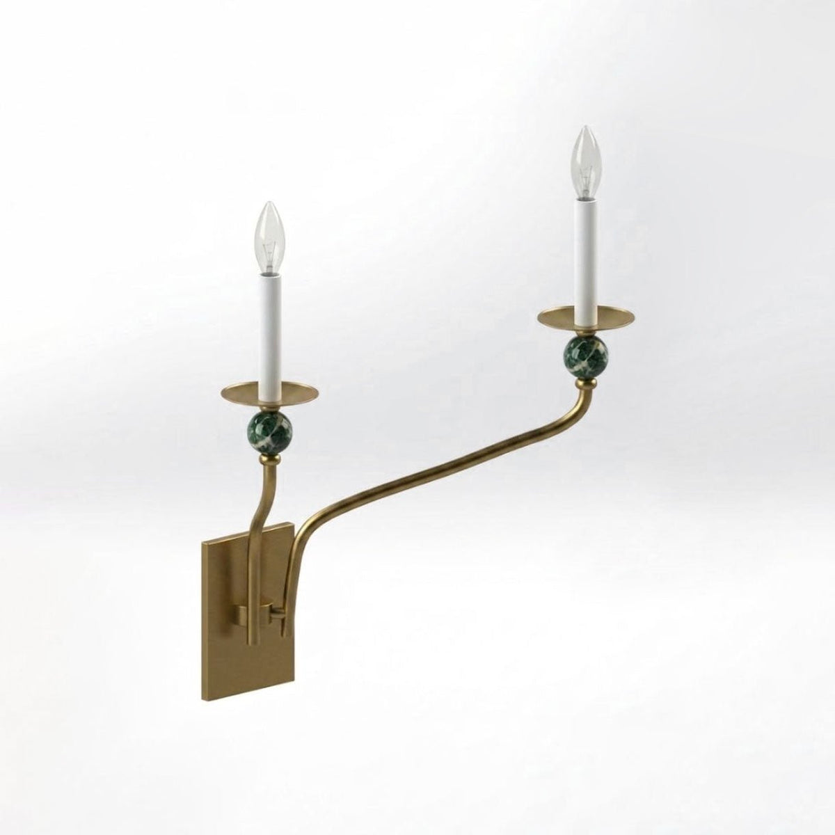 Laurel Branching Brass Sconce — product view 7