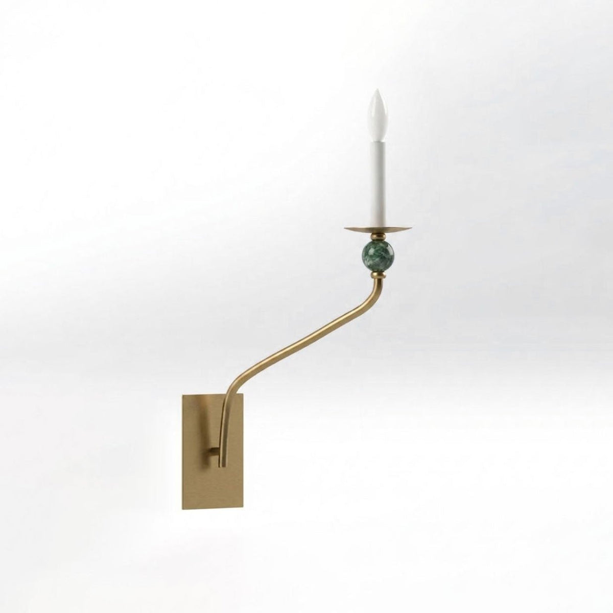 Laurel Branching Brass Sconce — product view 6