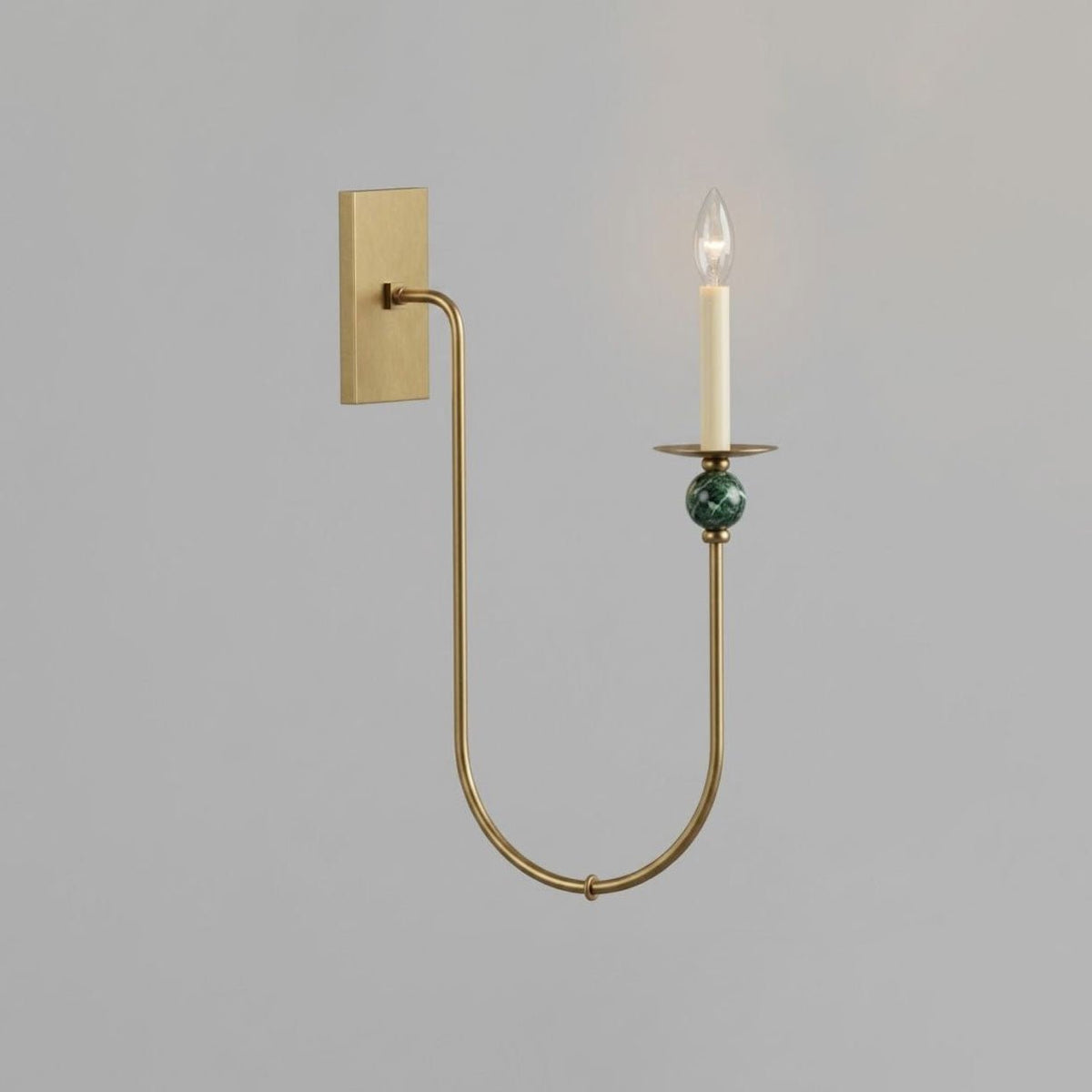 Laurel Trailing Brass Sconce — product view 5