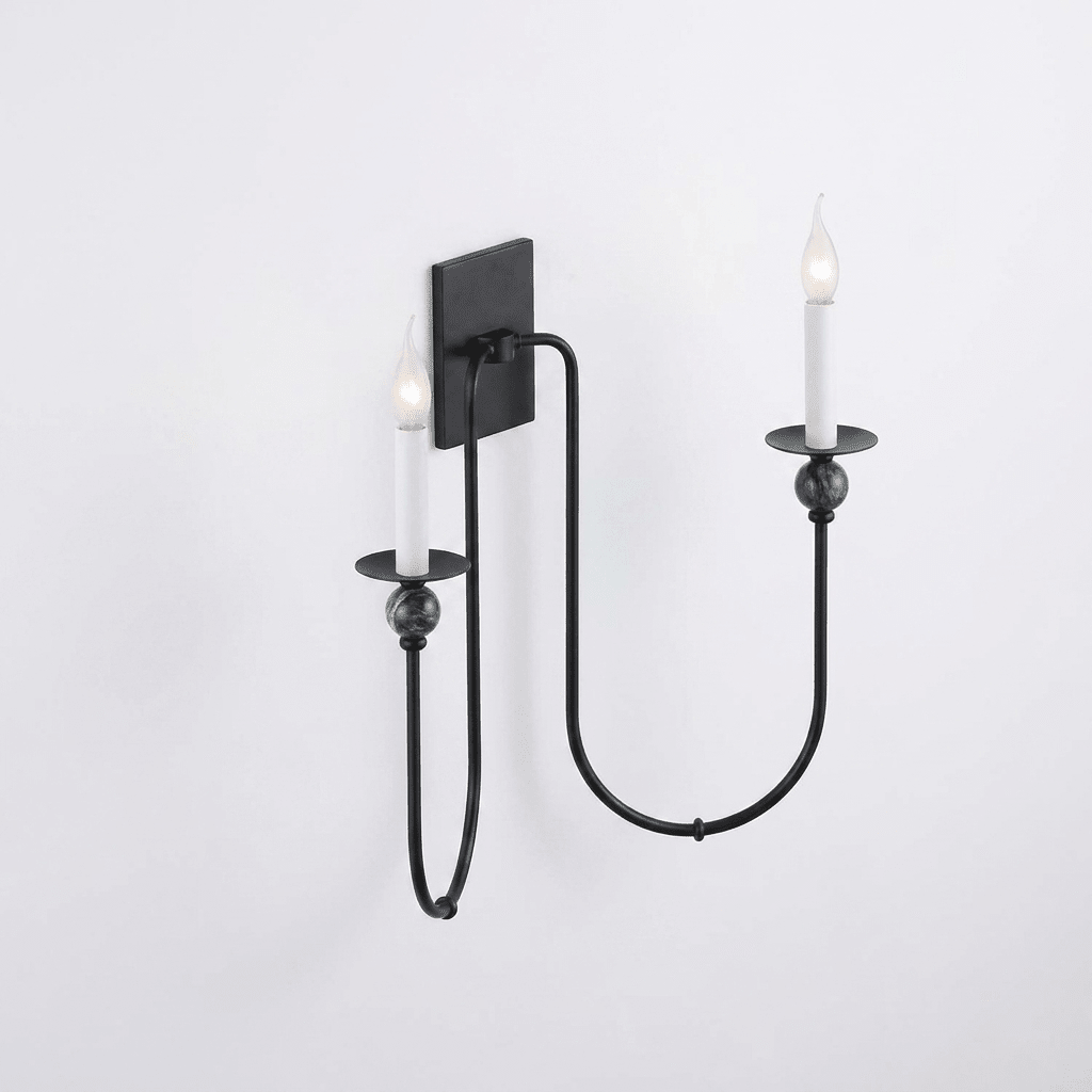 Laurel Trailing Brass Sconce — product view 7