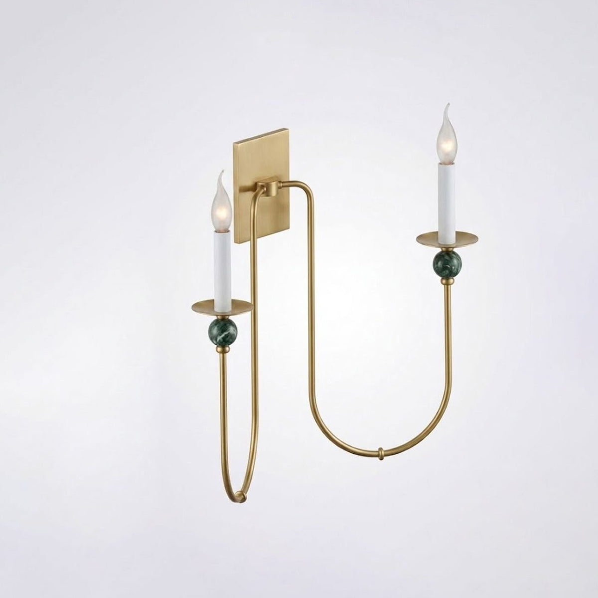 Laurel Trailing Brass Sconce — product view 6