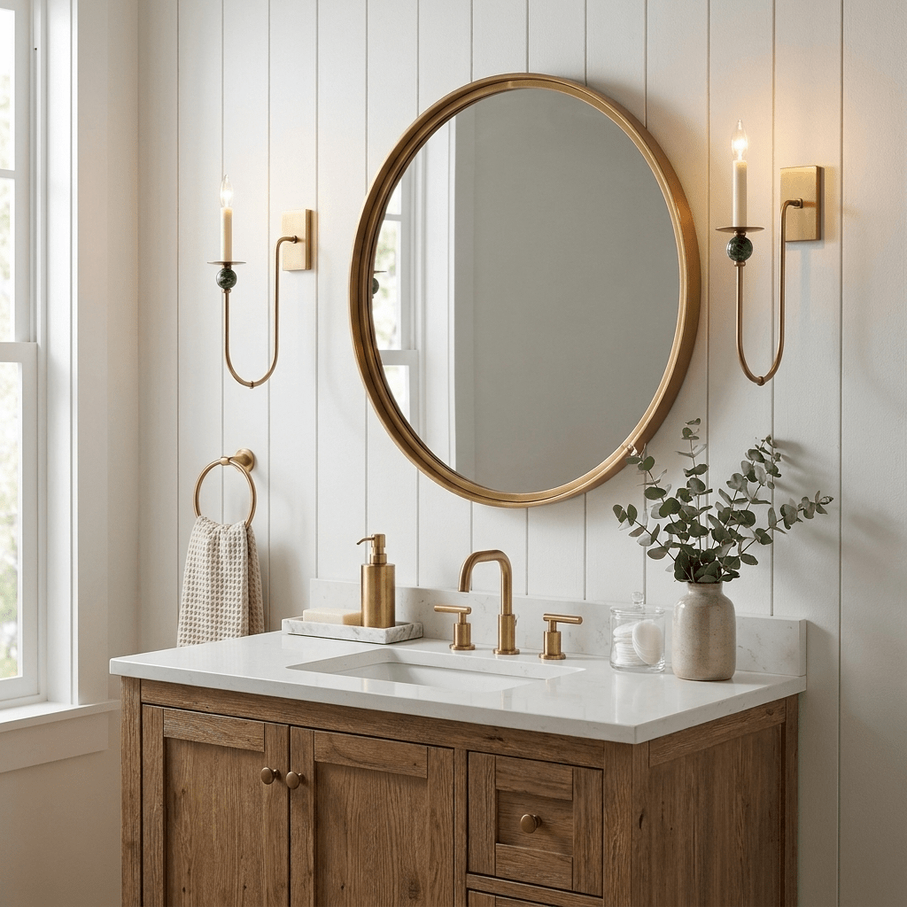 Laurel Trailing Brass Sconce — product view 3