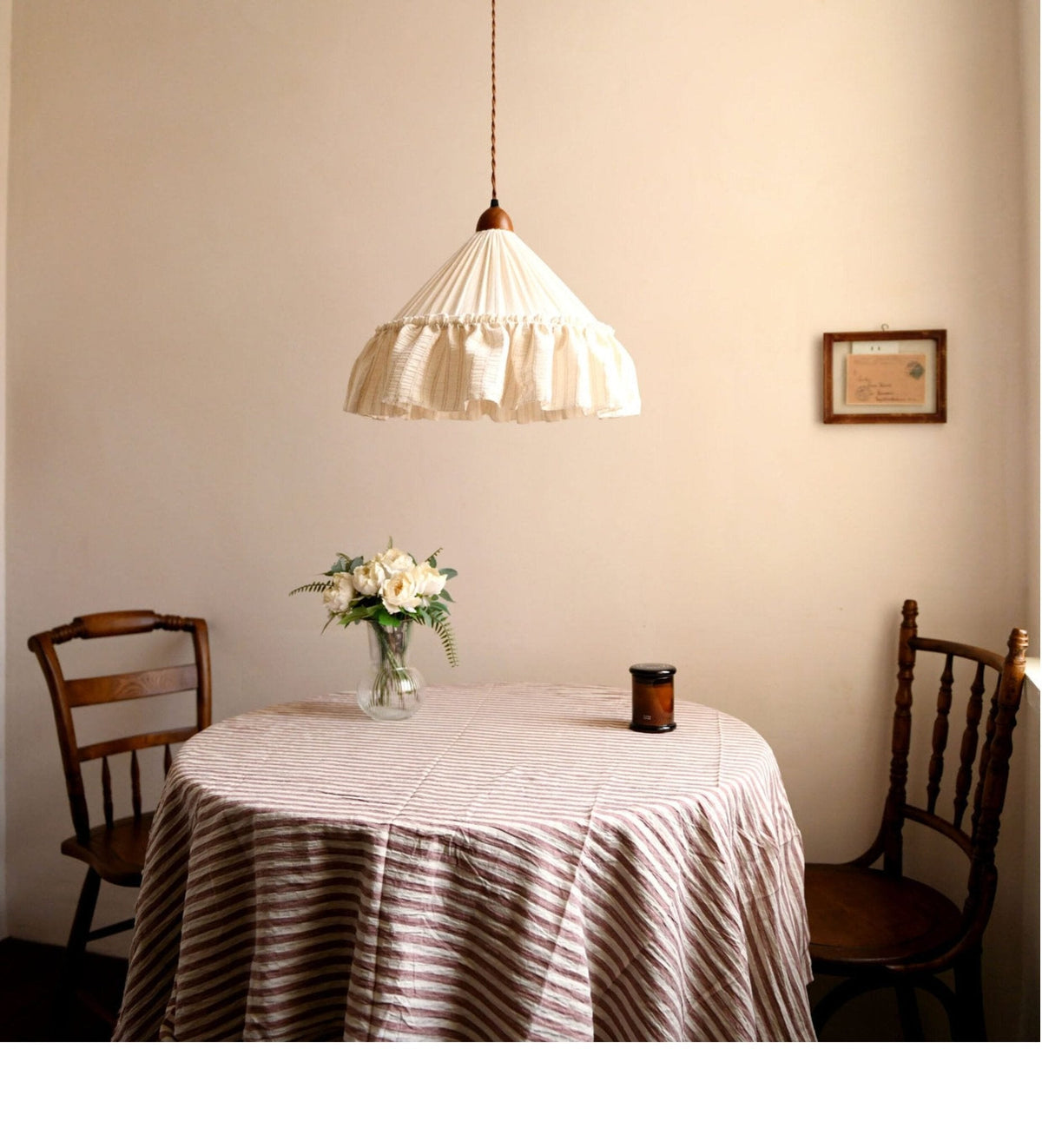 Linden Ruffled Stripe Pendant Light — product view 5