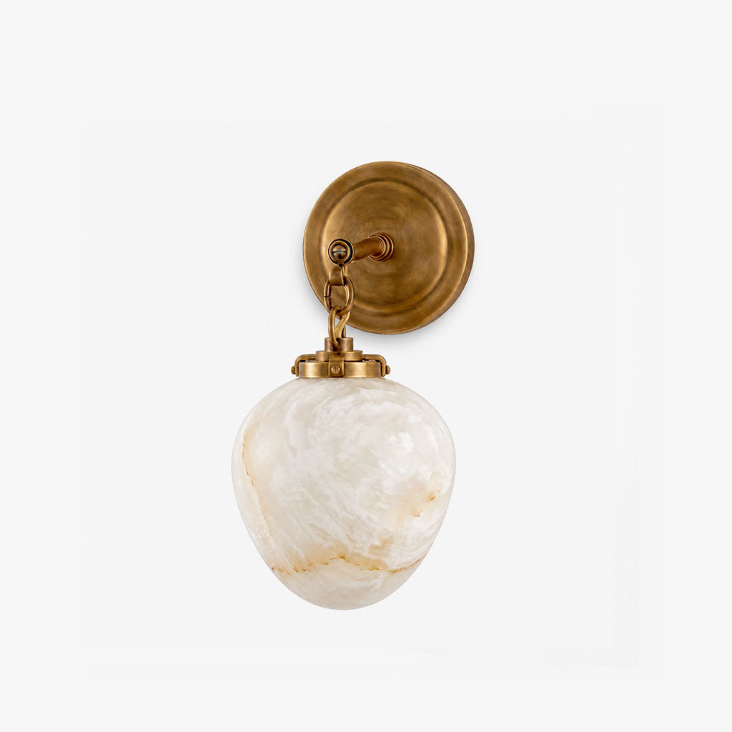 Locket Alabaster Wall Sconce — product view 1