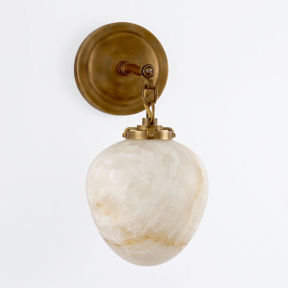 Locket Alabaster Wall Sconce — product view 5