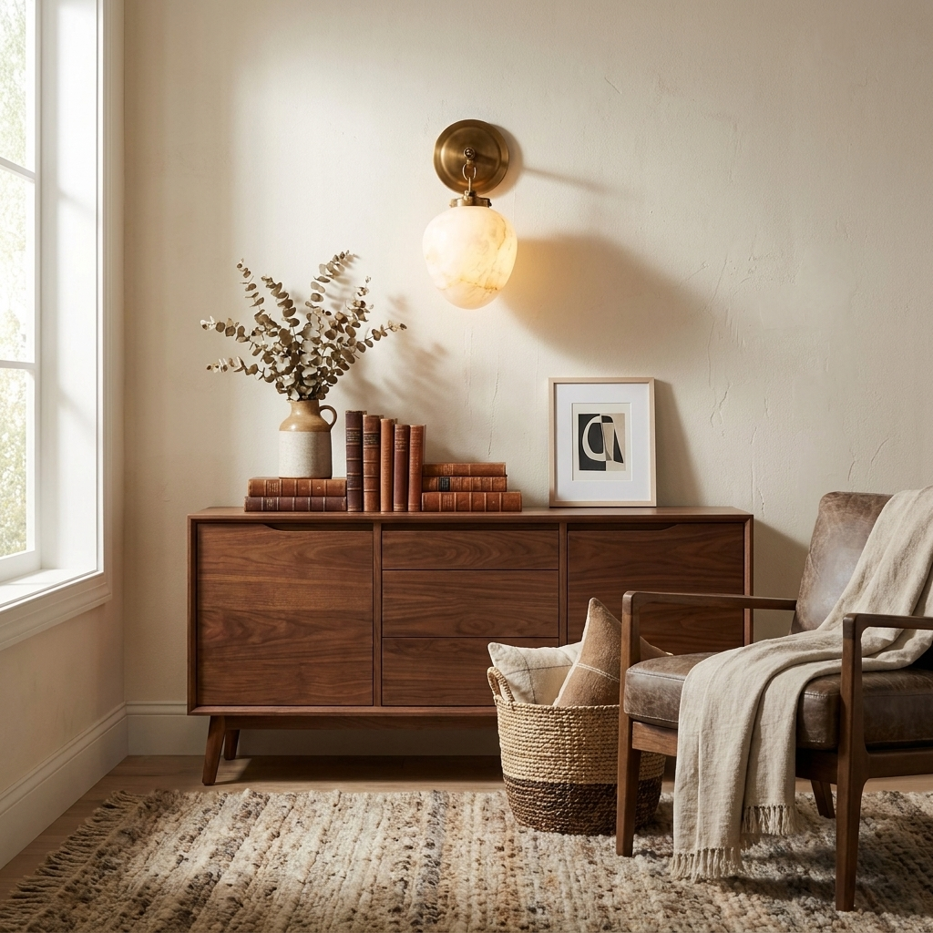 Locket Alabaster Wall Sconce — product view 2