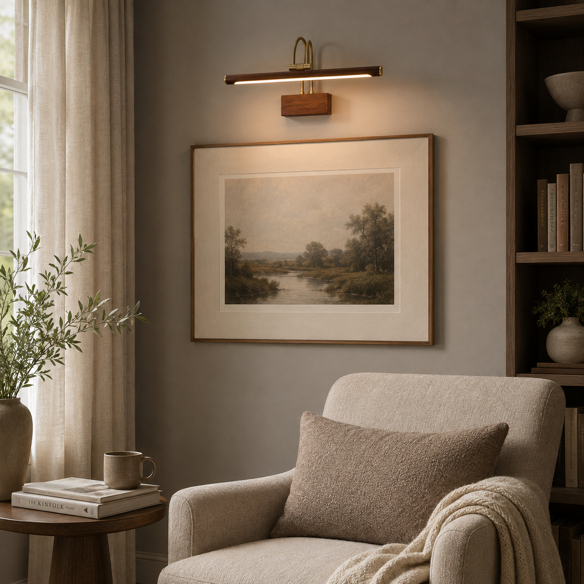 Lombard Walnut Wall Sconce — product view 7