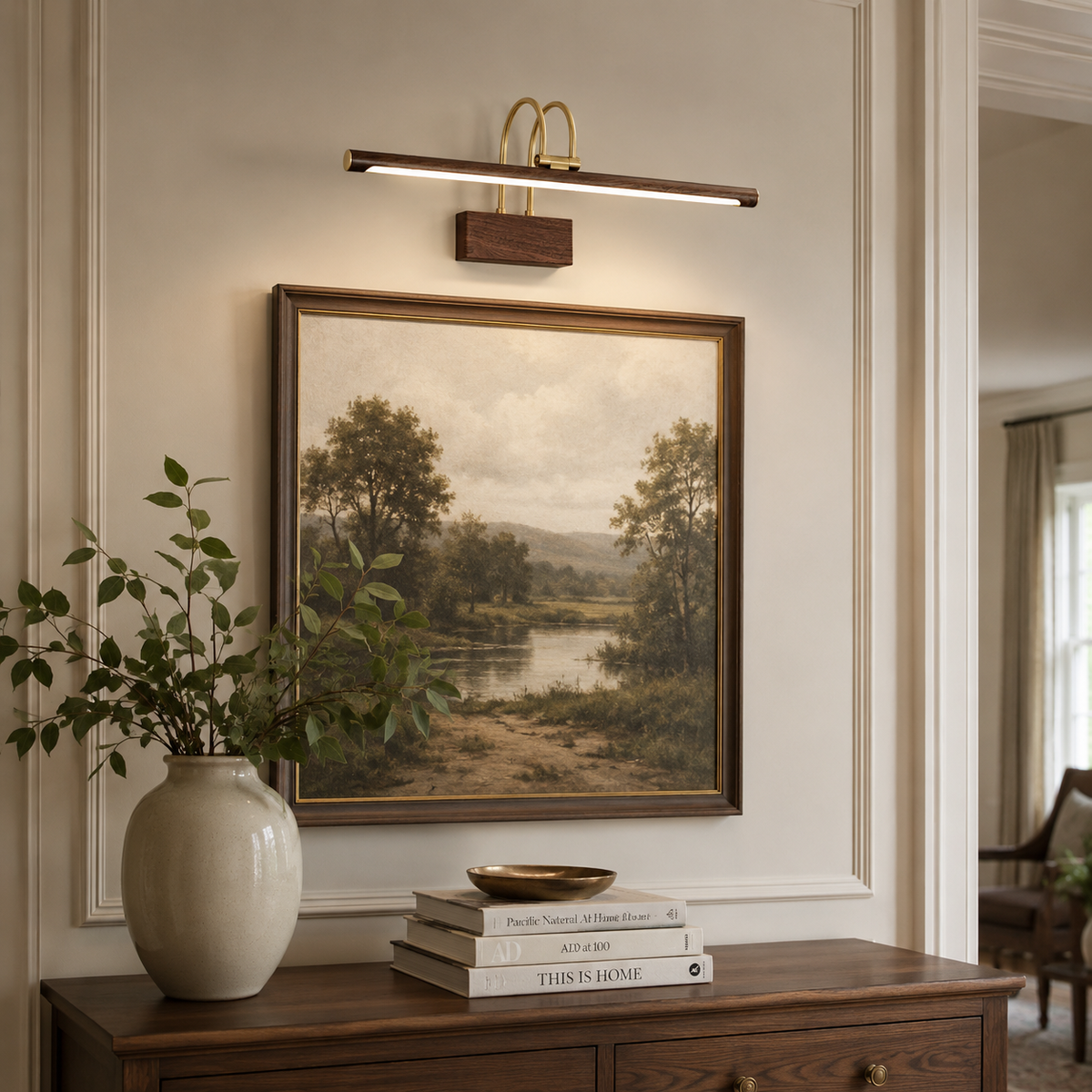 Lombard Walnut Wall Sconce — product view 6
