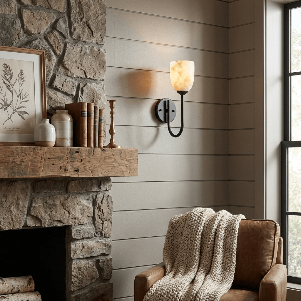 Lowell Alabaster Wall Sconce — product view 7