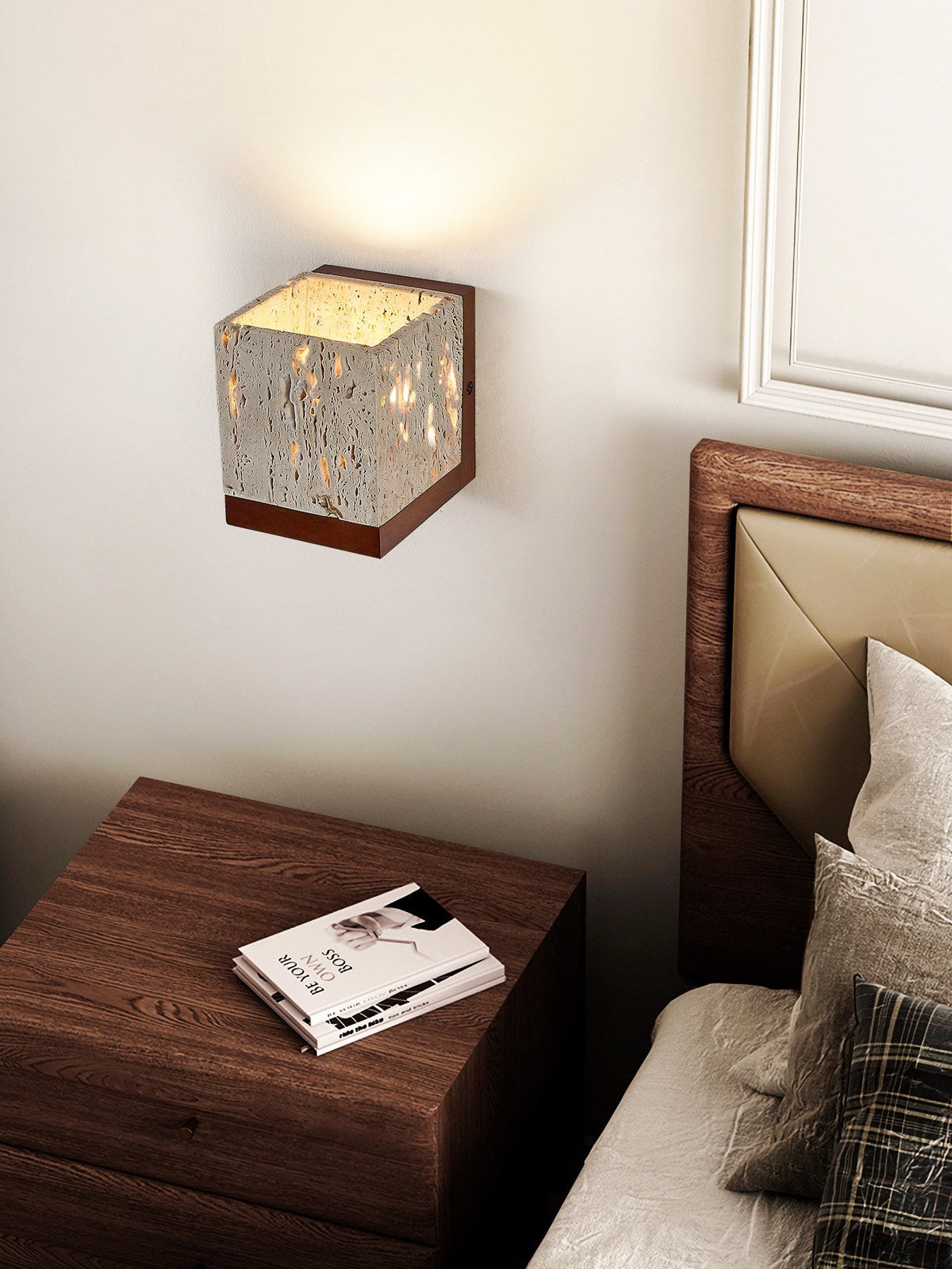 Lucent Travertine Wall Sconce — product view 2