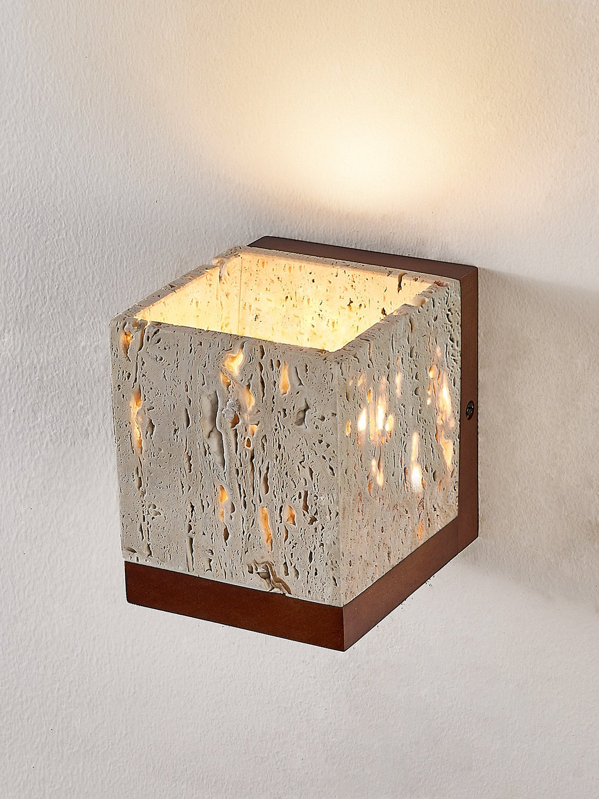 Lucent Travertine Wall Sconce — product view 3