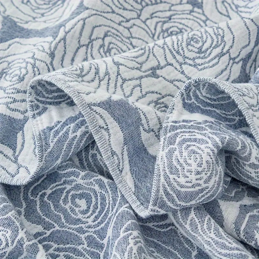 LoungeYard | Lure Whisper Rose Cotton Blanket — product view 6