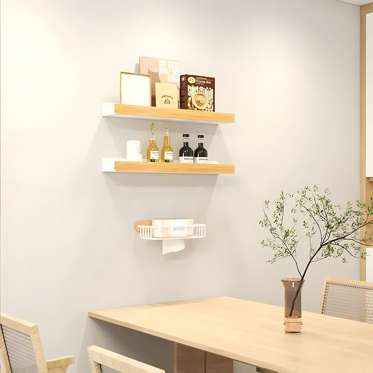 LoungeYard | LuxeWood | Wooden Bathroom Organization Rack — product view 4