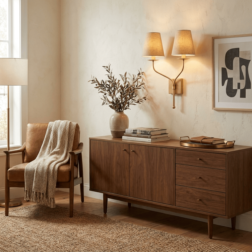 Lysenne Double Arm Fabric Wall Sconce — product view 2