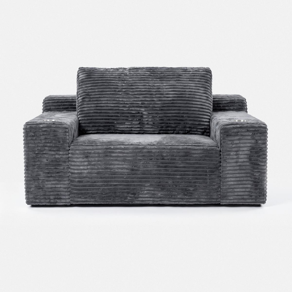 Lune Corduroy Compact Chaise Lounge — product view 4