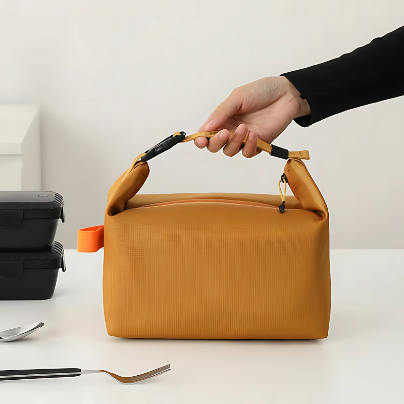LoungeYard | Foldable Insulated Lunch Bag | Lightweight, Spacious & Ideal for Work, Picnics, or Daily Adventures — product view 6