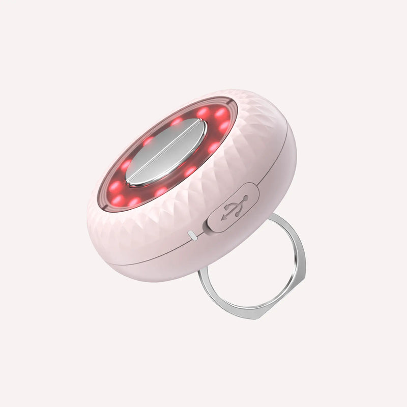 Handheld Red Light Therapy Device - Mini Red & Infrared LED Wand with EMS for Face & Body