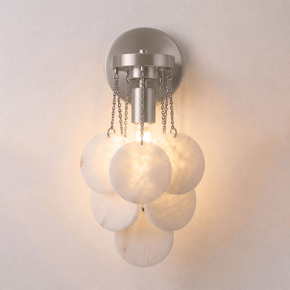 Magnolia Alabaster Disc Sconce — product view 7