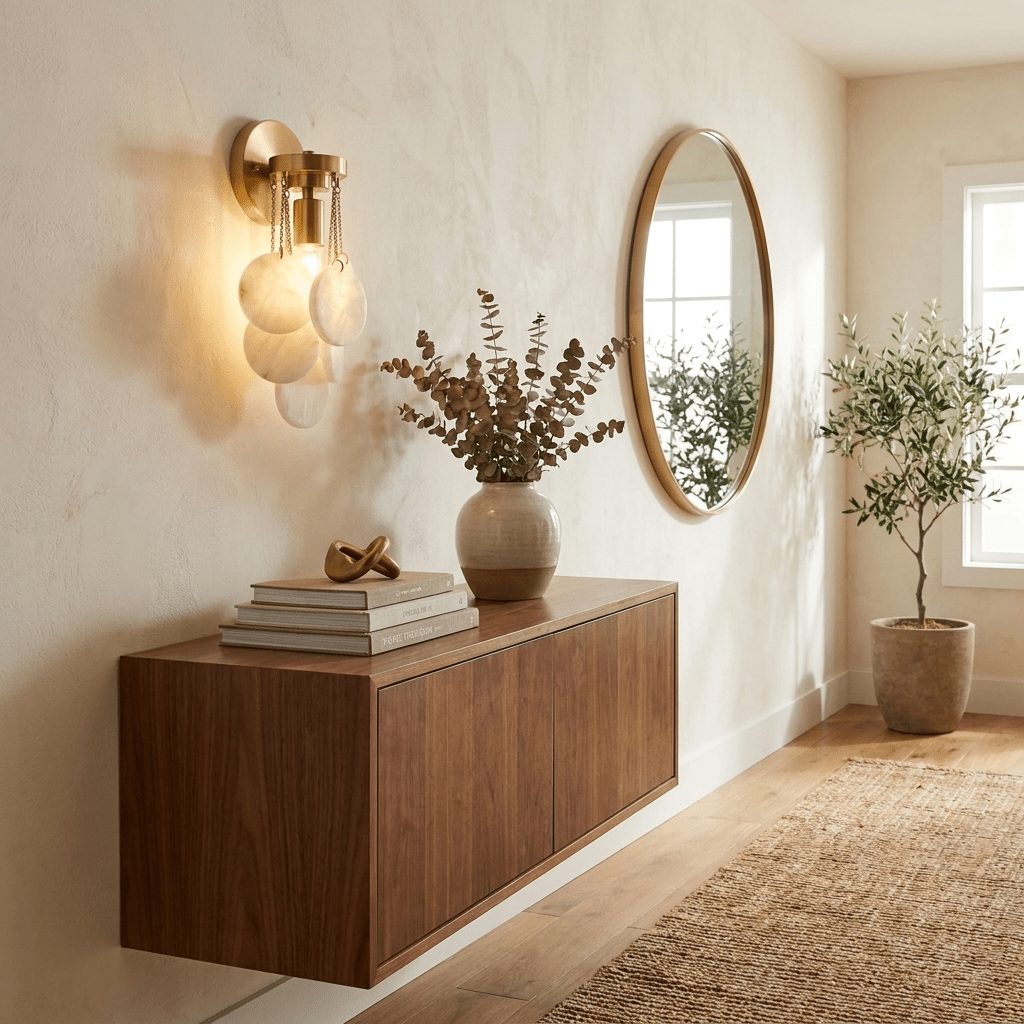 Magnolia Alabaster Disc Sconce — product view 3