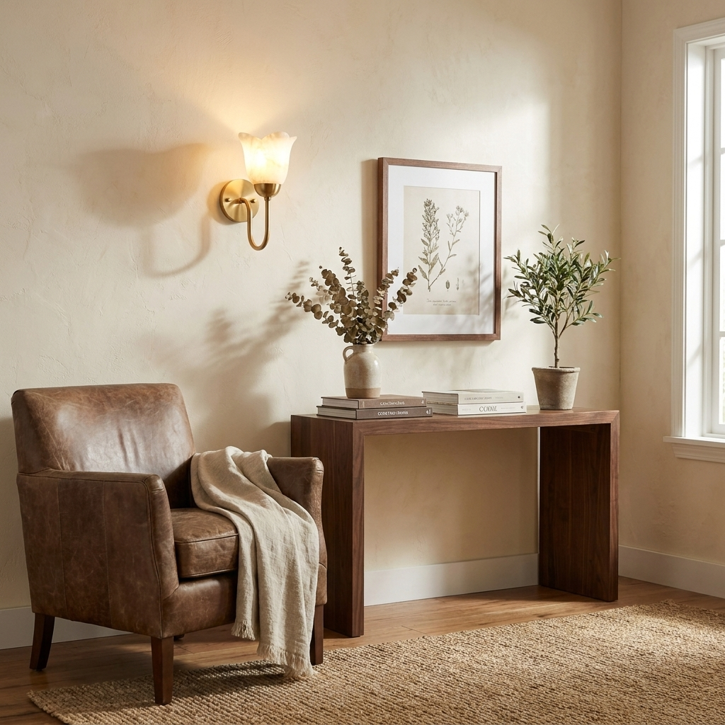 Magnolia Alabaster Wall Sconce — product view 2