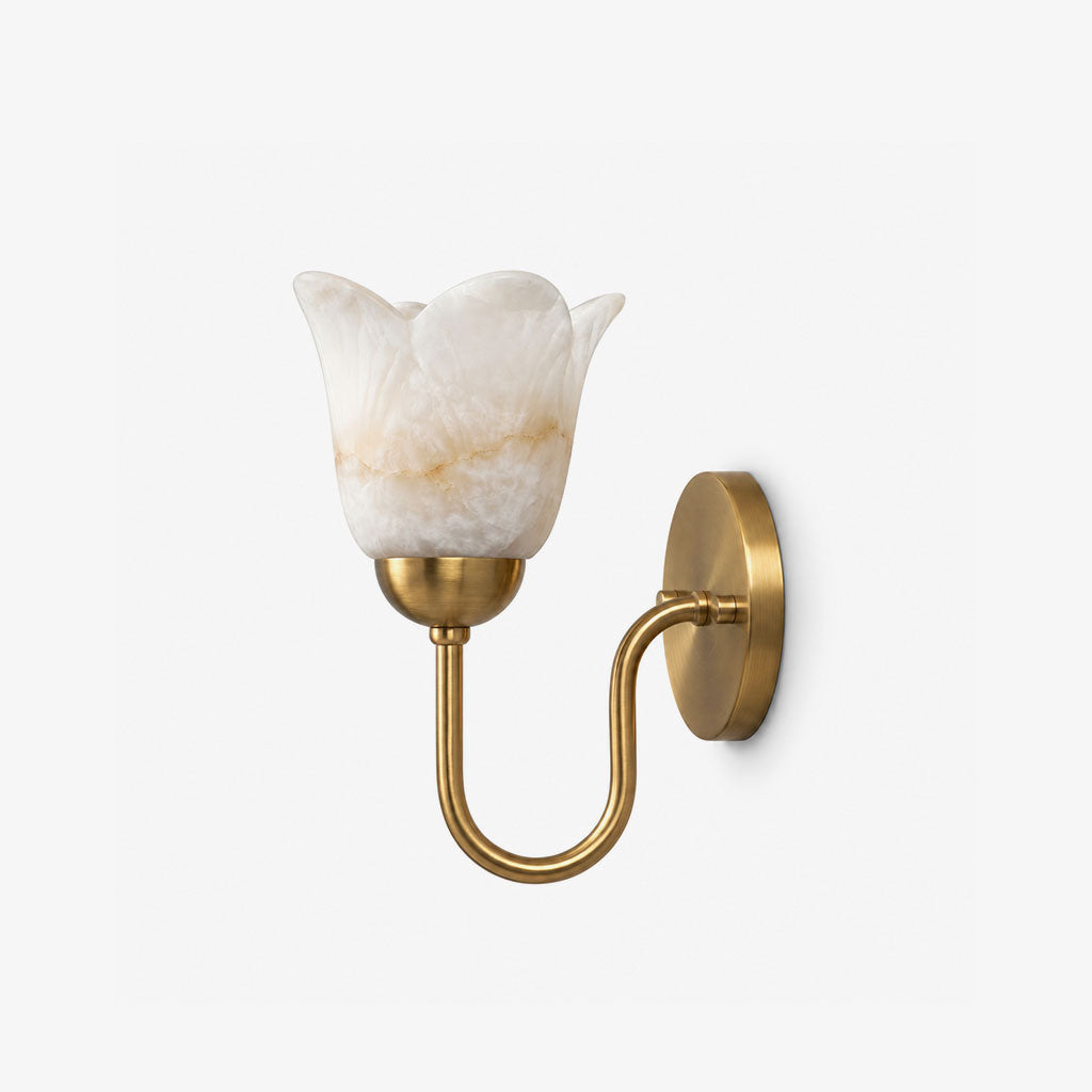 Magnolia Alabaster Wall Sconce — product view 1