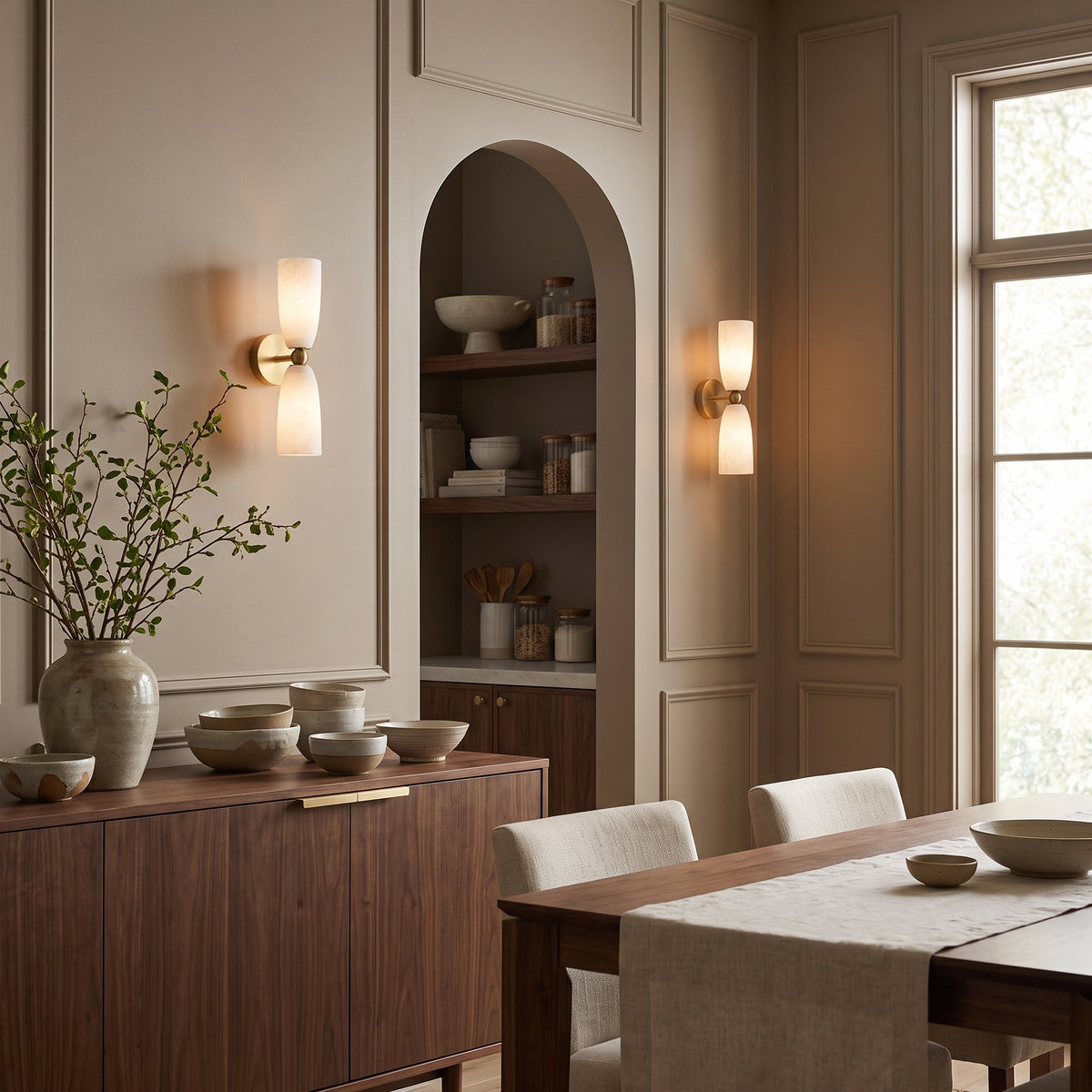 Manor Alabaster Wall Sconce — product view 2
