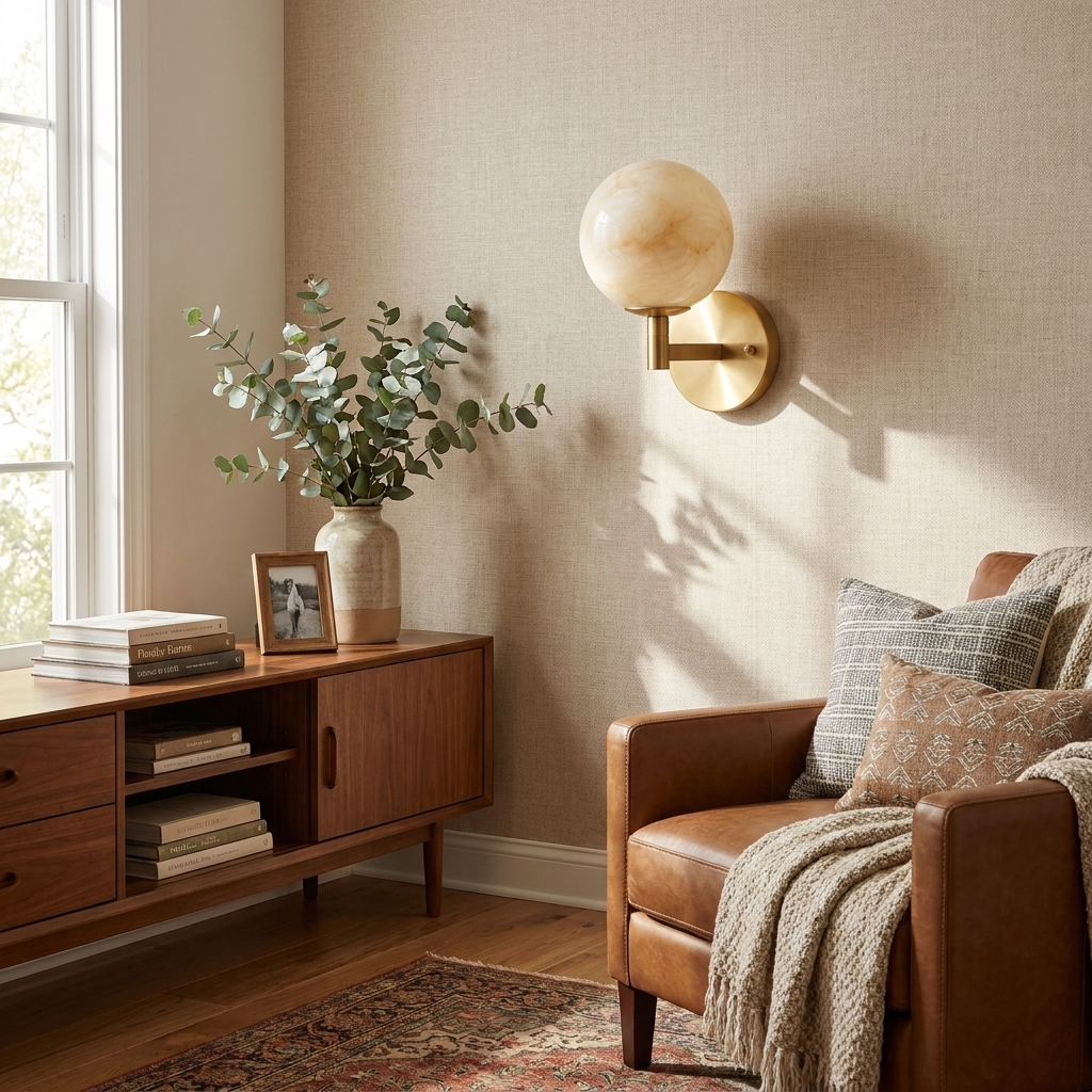 Marbella Alabaster Wall Sconce — product view 4