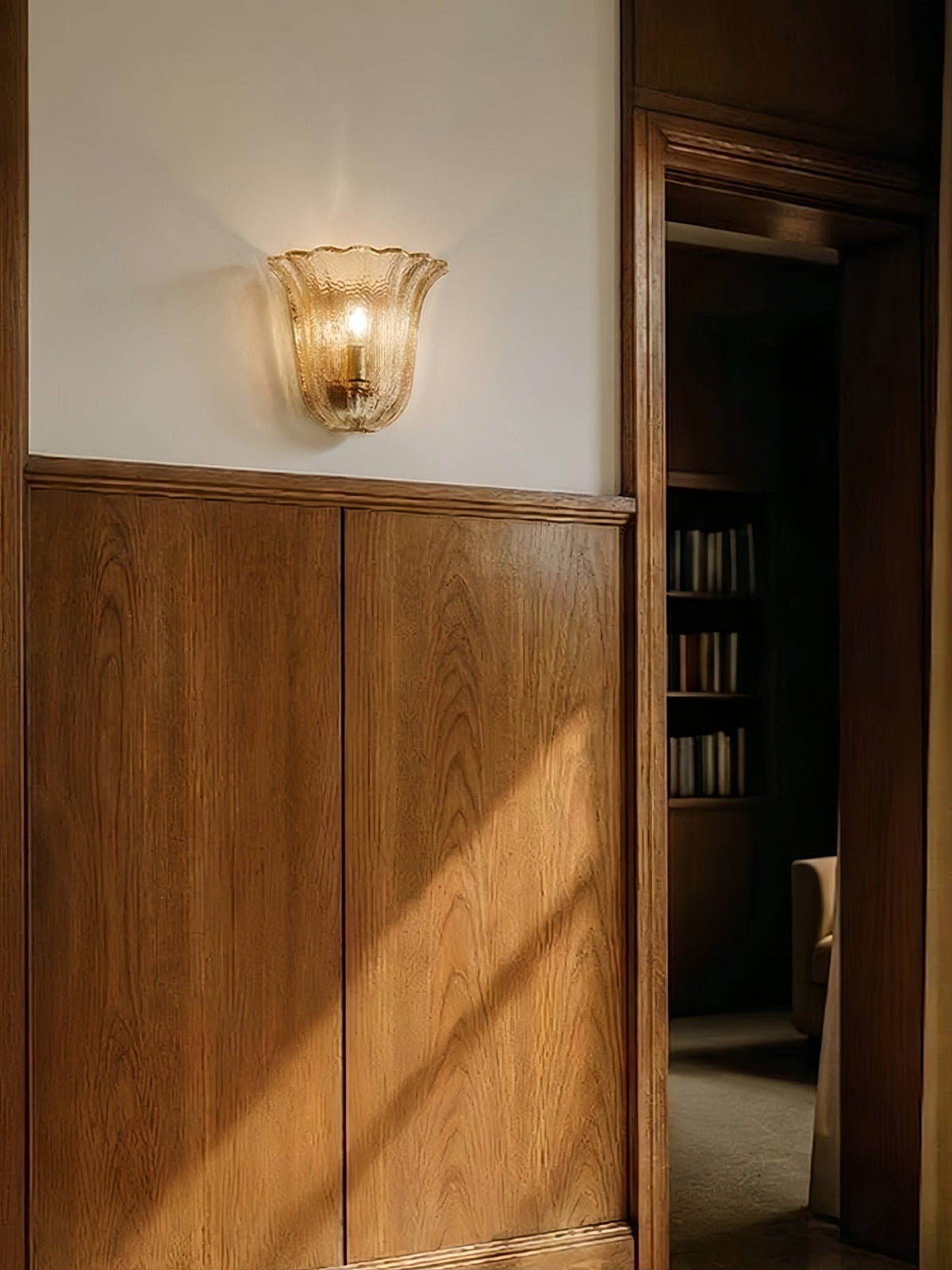Marigold Fluted Glass Wall Sconce — product view 6