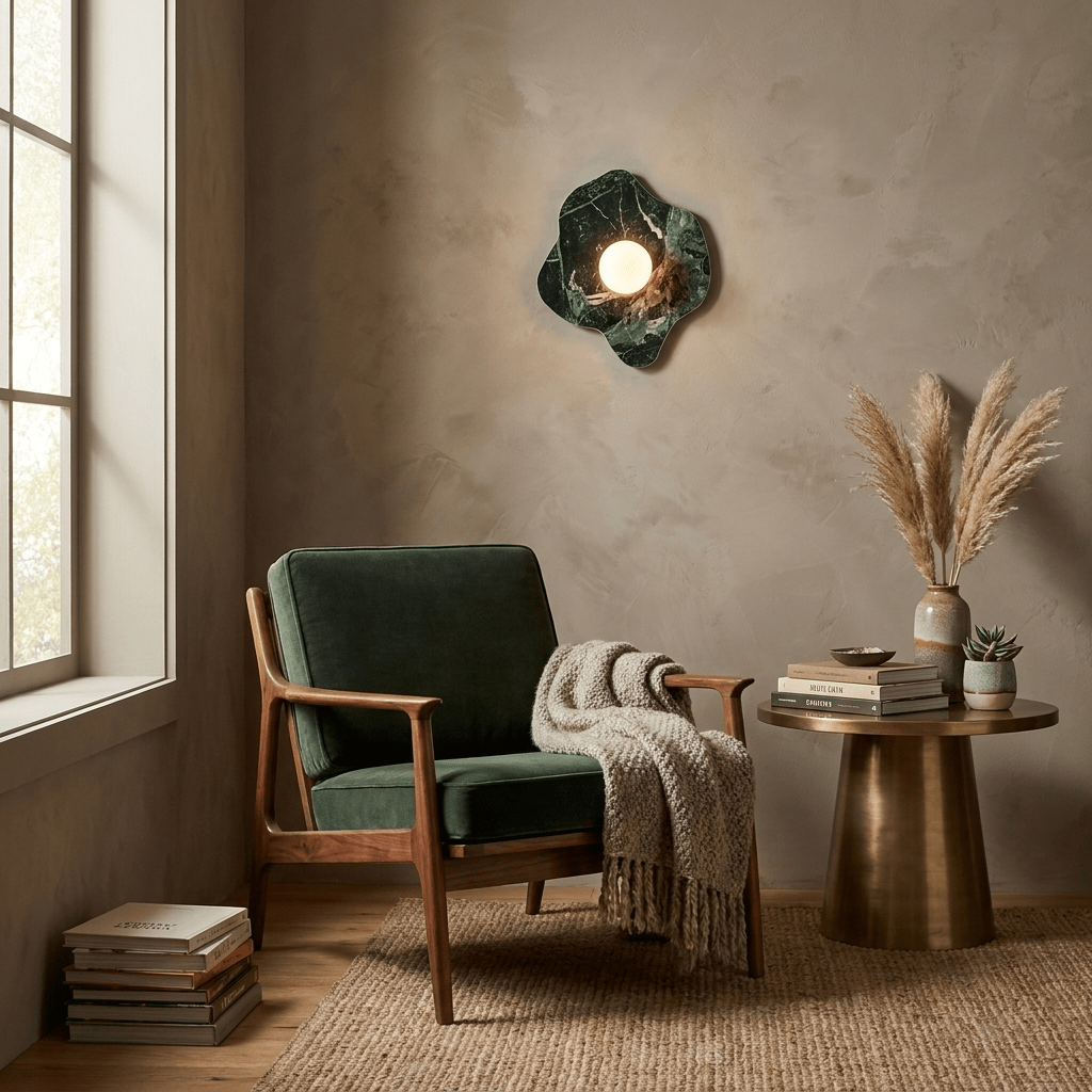 Mavelle Stone Petal Wall Sconce — product view 4