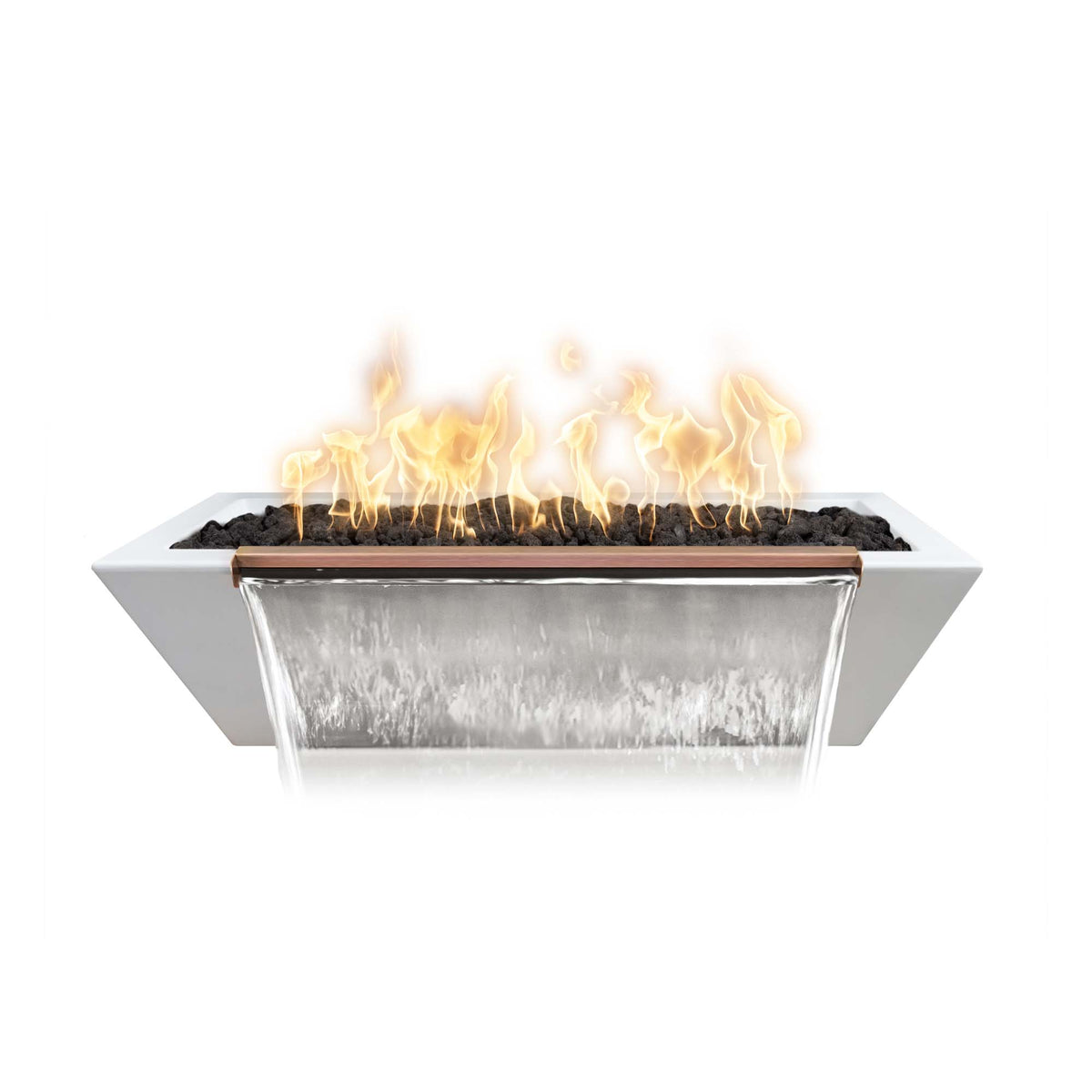 The Outdoor Plus - Linear Maya Fire &amp; Water - GFRC Concrete
