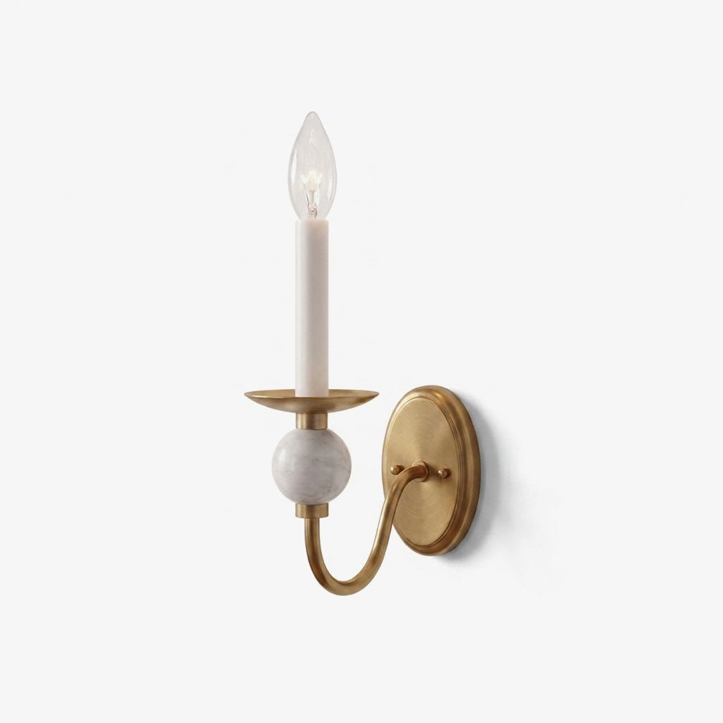 Meander Brass Sconce — product view 1