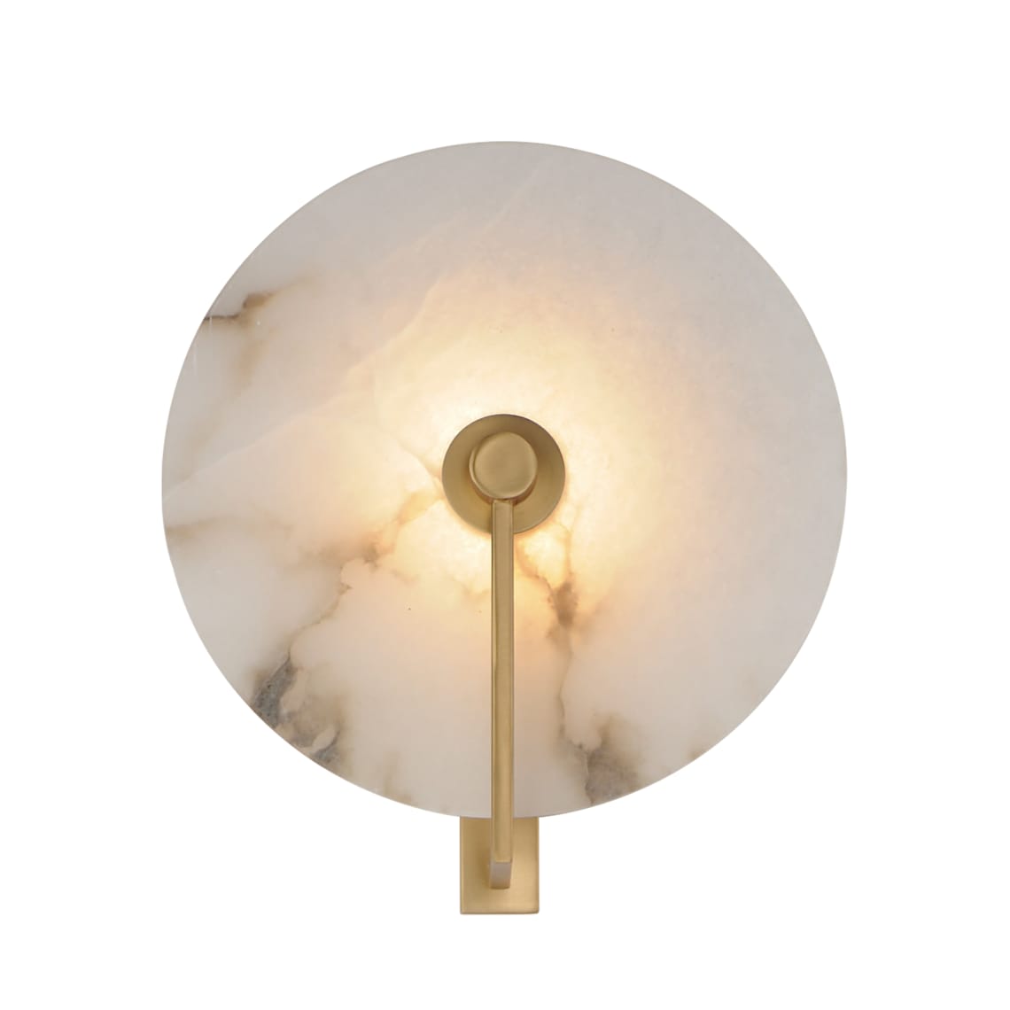 Medallion Alabaster Wall Sconce — product view 7
