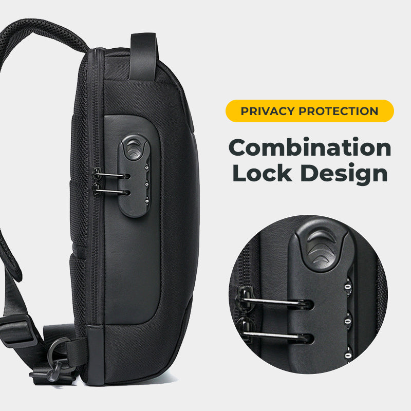 LoungeYard | Men's Anti-theft Messenger Bag — product view 5