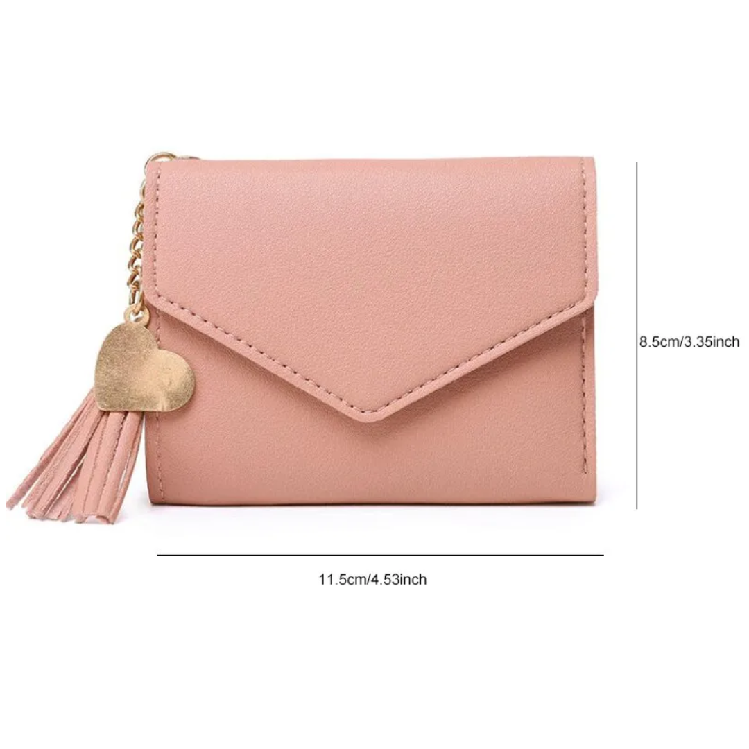 Elegant Compact Wallet with Tassel LoungeYard — product view 3
