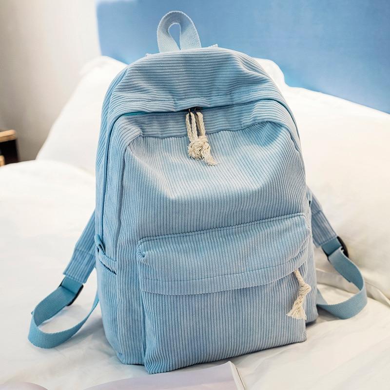 LoungeYard | Pastel Corduroy Backpack — product view 6