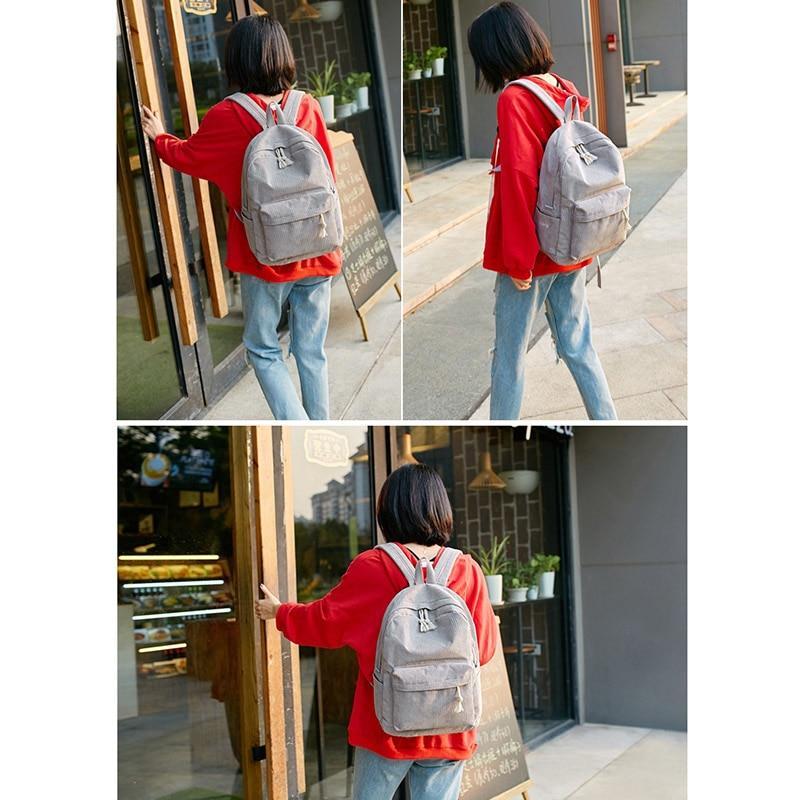 LoungeYard | Pastel Corduroy Backpack — product view 5