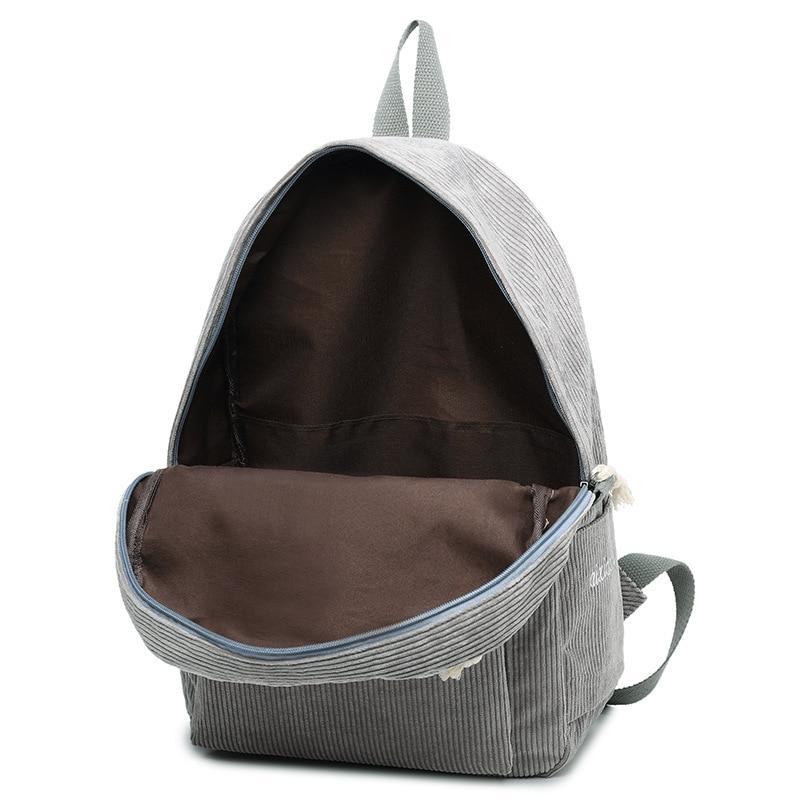 LoungeYard | Pastel Corduroy Backpack — product view 3