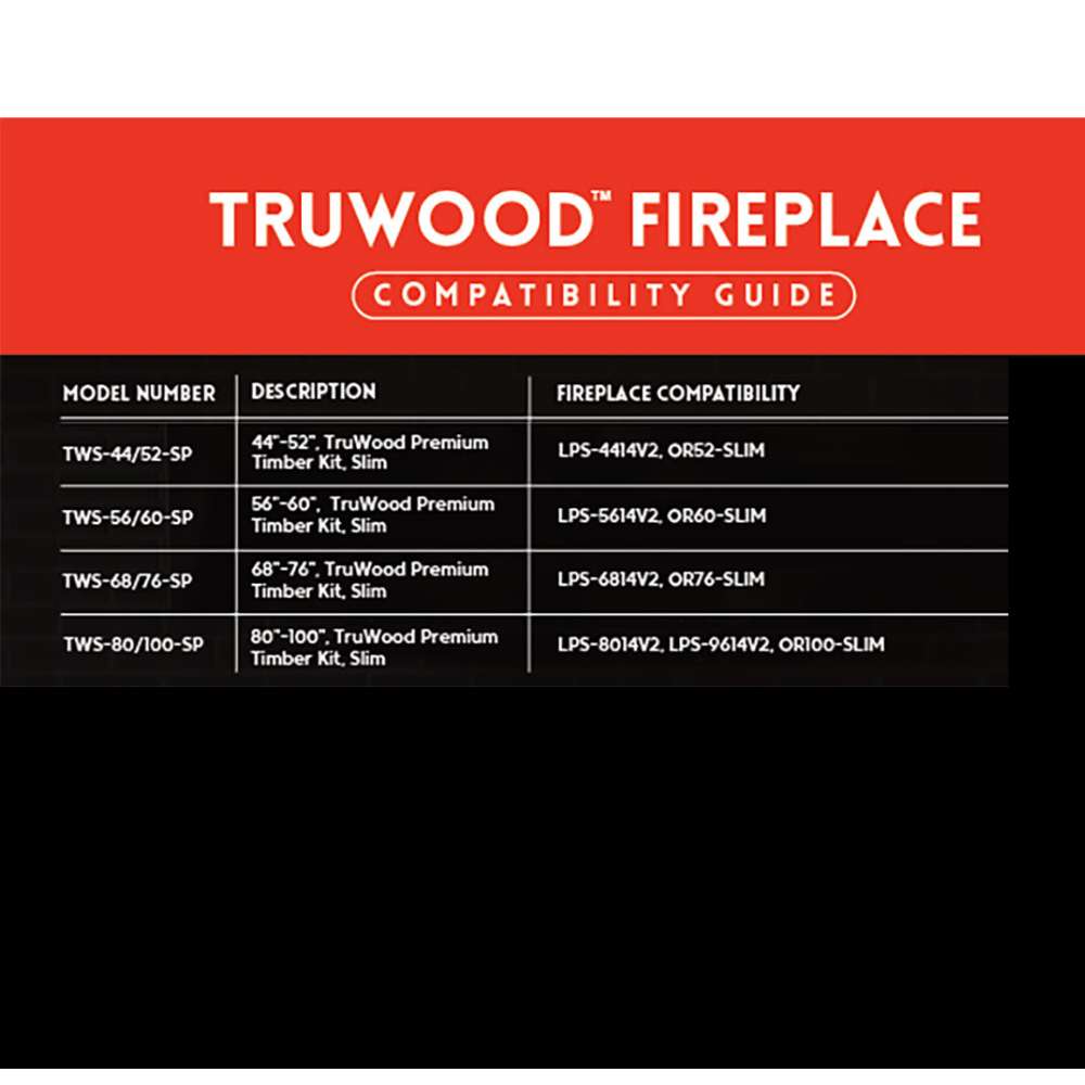 Modern Flames Slim TruWood Premium Timber Kit — product view 3