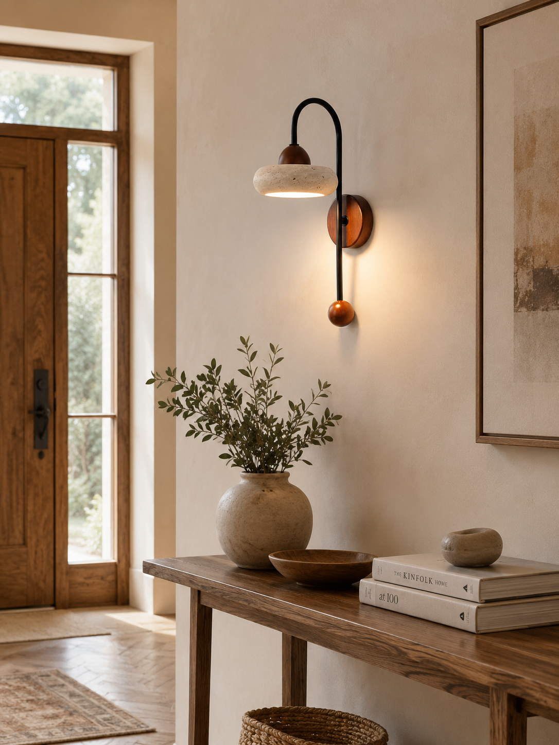 Morrison Travertine Wall Sconce — product view 4