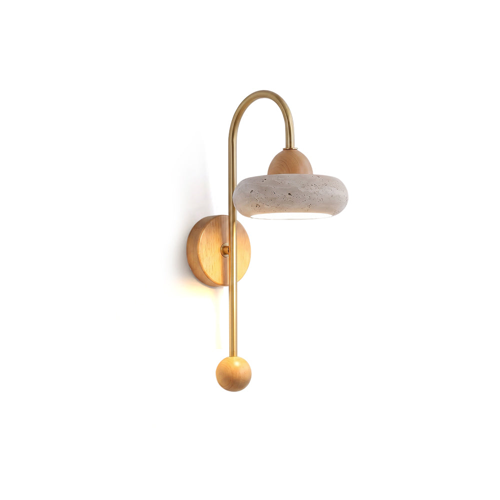 Morrison Travertine Wall Sconce — product view 1