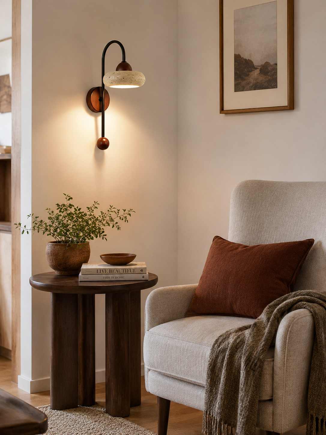 Morrison Travertine Wall Sconce — product view 7
